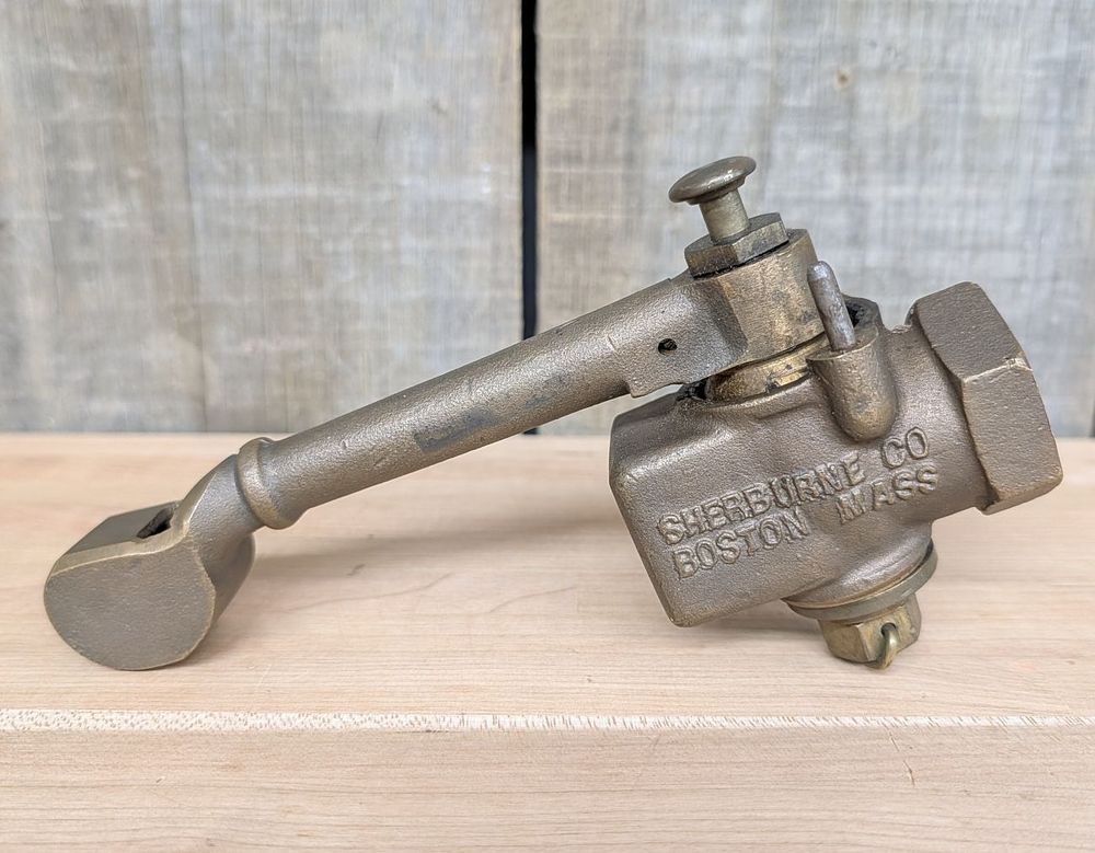 Lot 411: Sherburne Co Boston Mass Brass Railroad Caboose Whistle Valve