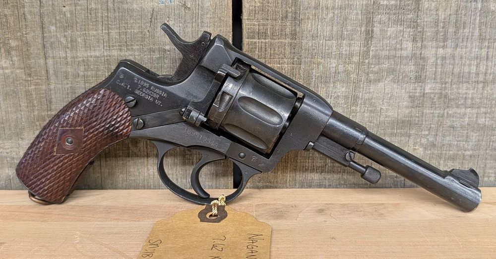 Lot 412: Russian Nagant Model 1895 Seven-Shot Gas-Seal Revolver