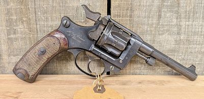 French Model 1892 Double Action Service Revolver Manufactured by St. Etienne. A French military 
