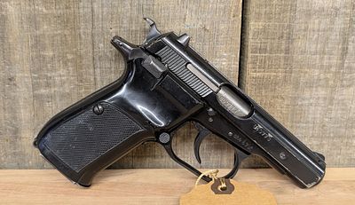 Czechoslovakian CZ 82 Semi-Automatic Pistol Caliber 9x18mm Makarov. A Czechoslovakian military 