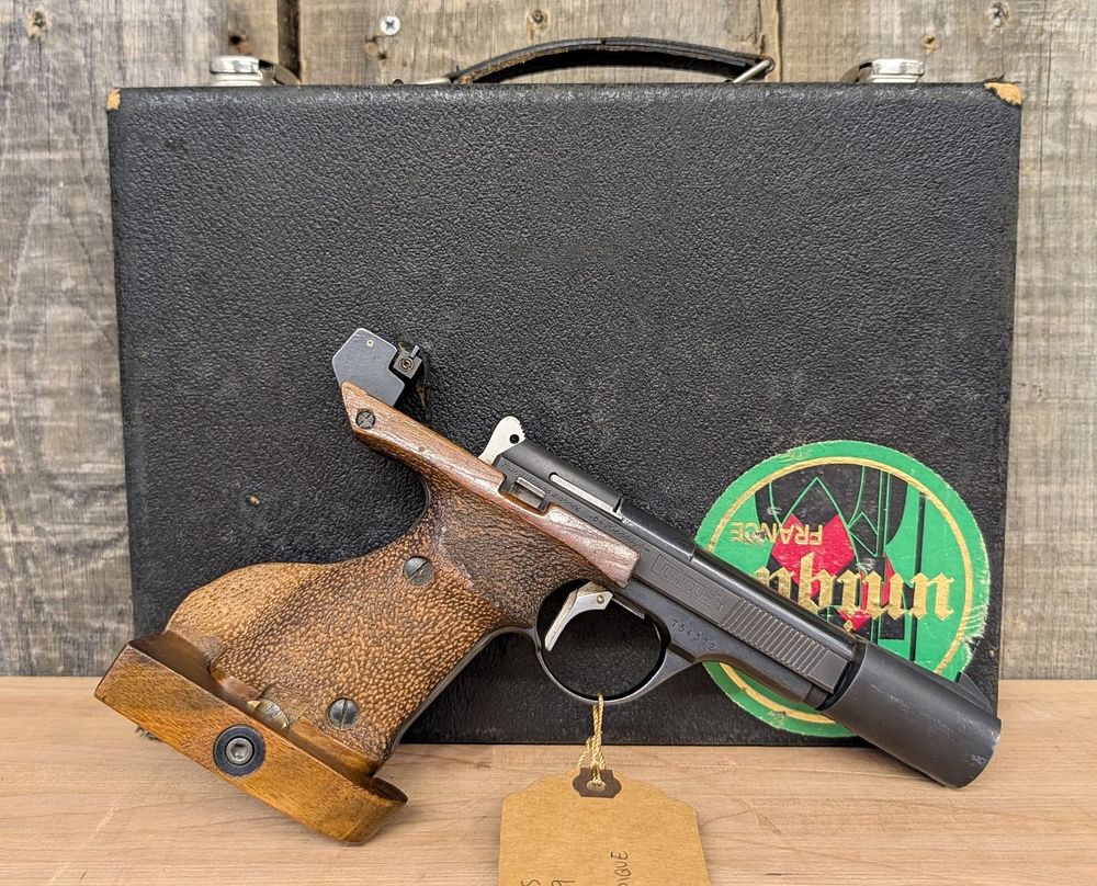 Lot 417: Unique Model DES-69 Olympic U.I.T. Semi-Automatic Target Pistol with Case and Documentation