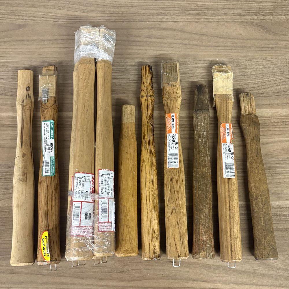 Lot 443: A Group of American Hickory Replacement Tool Handles