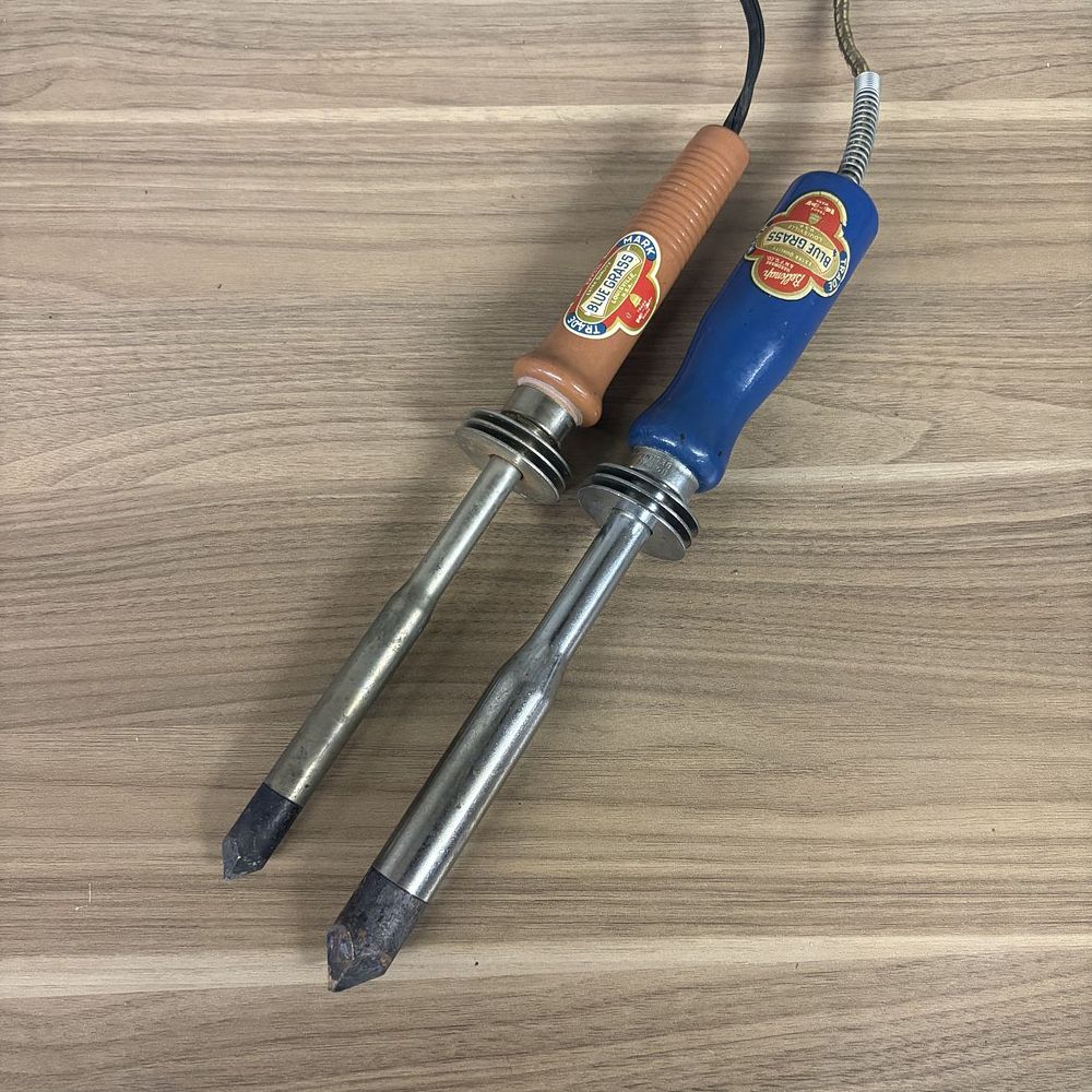 Lot 446: A Pair of Vintage Blue Grass Belknap Hardware Electric Soldering Irons