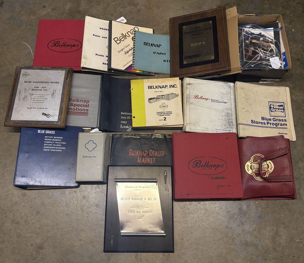 Lot 448: A Collection of Vintage Belknap Hardware & Manufacturing Co. Ephemera and Commemorative Awards