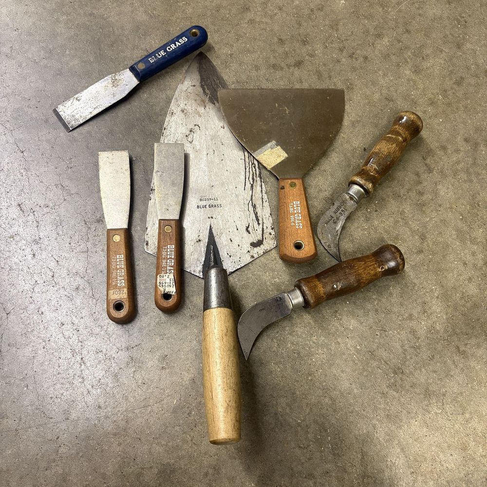 Lot 470: A Collection of Vintage Blue Grass and John Primble Hand Tools