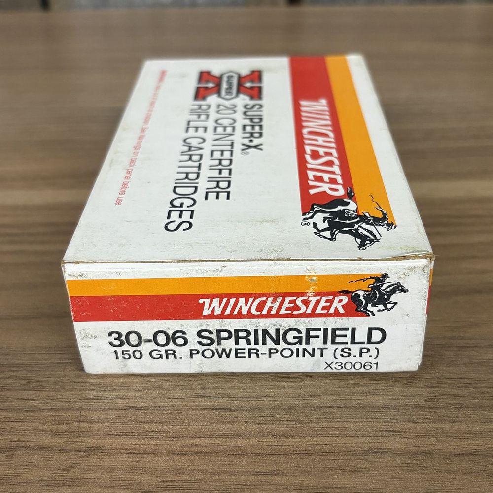 Lot 473: Winchester Super-X 30-06 Springfield 20 Centerfire Rifle Cartridge Box