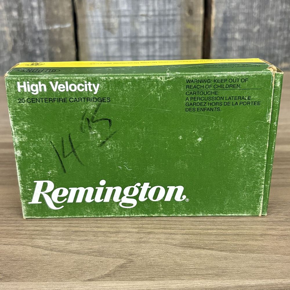 Lot 478: Vintage Remington 30-06 Springfield High Velocity Ammunition Box