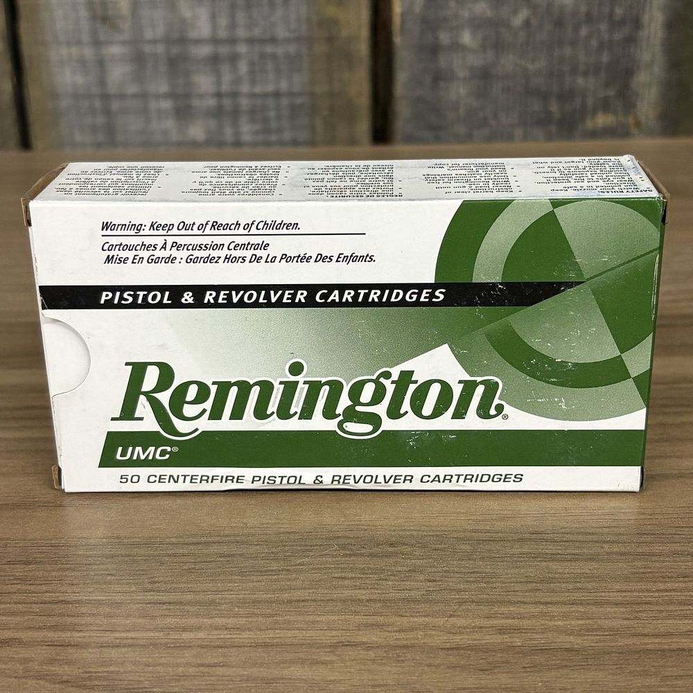 Lot 495: Remington UMC 45 Automatic Centerfire Cartridges Box