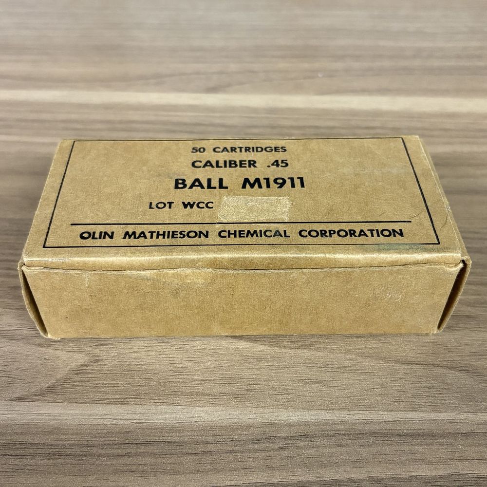 Lot 514: Olin Mathieson Chemical Corporation .45 Caliber Ball M1911 Cartridges