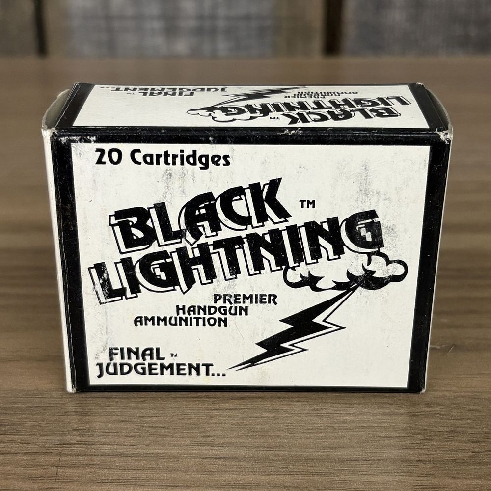Lot 554: Black Lightning 44 Mag 200gr. Hollow Point Ammunition Box
