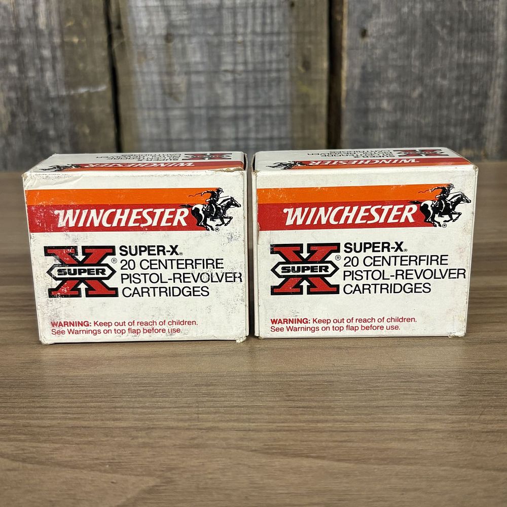 Lot 559: A Pair of Vintage Winchester Super-X 44 S&W Special Cartridge Boxes