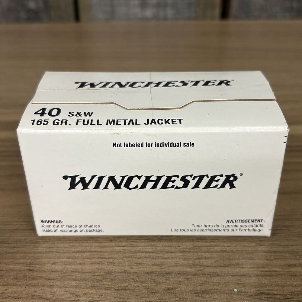 Lot 560: Winchester 40 S&W 165 Grain Full Metal Jacket Ammunition