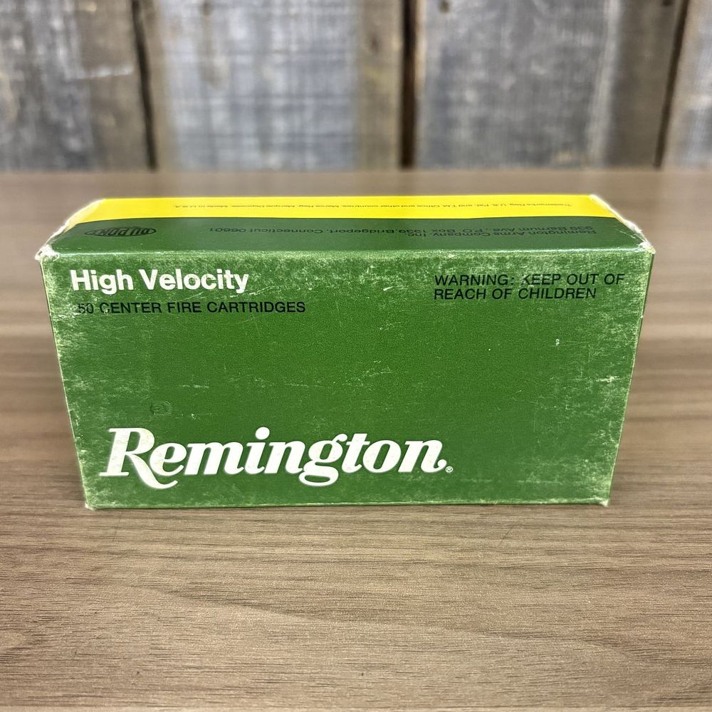 Lot 572: Vintage Remington High Velocity 357 Magnum Empty Ammunition Box