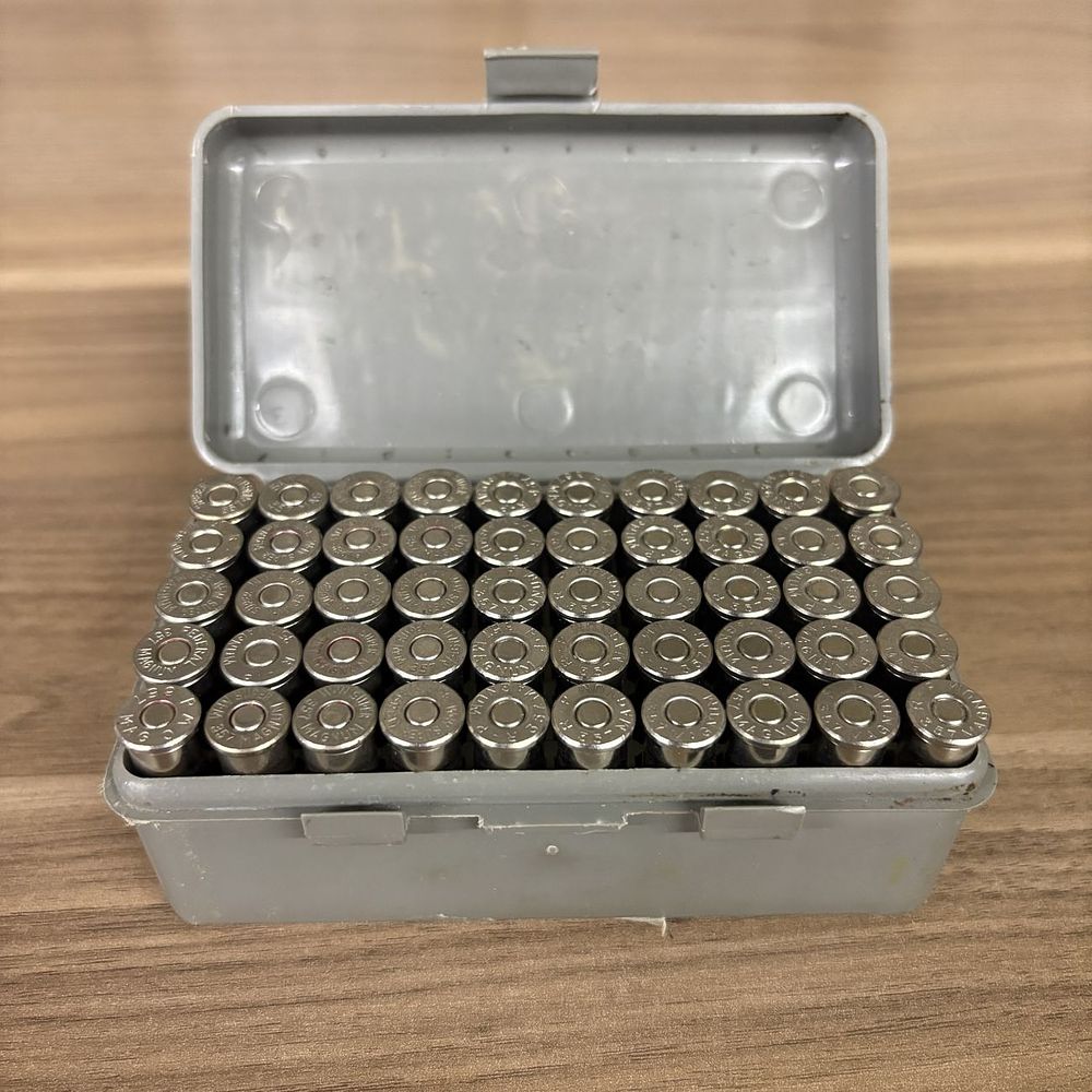 Lot 576: A Collection of .357 Magnum Handgun Ammunition in a Case-Gard 50 Box