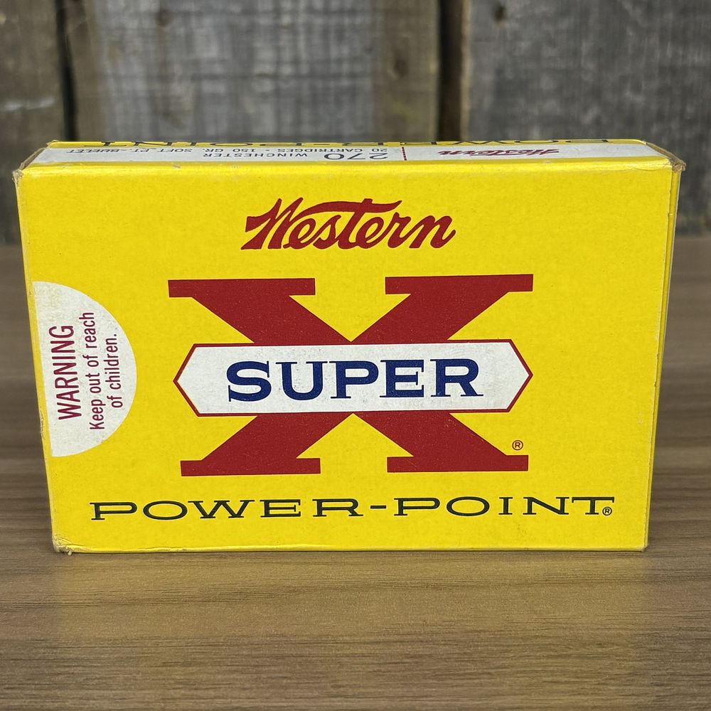 Lot 581: Vintage Western Super-X 270 Winchester Ammunition Box