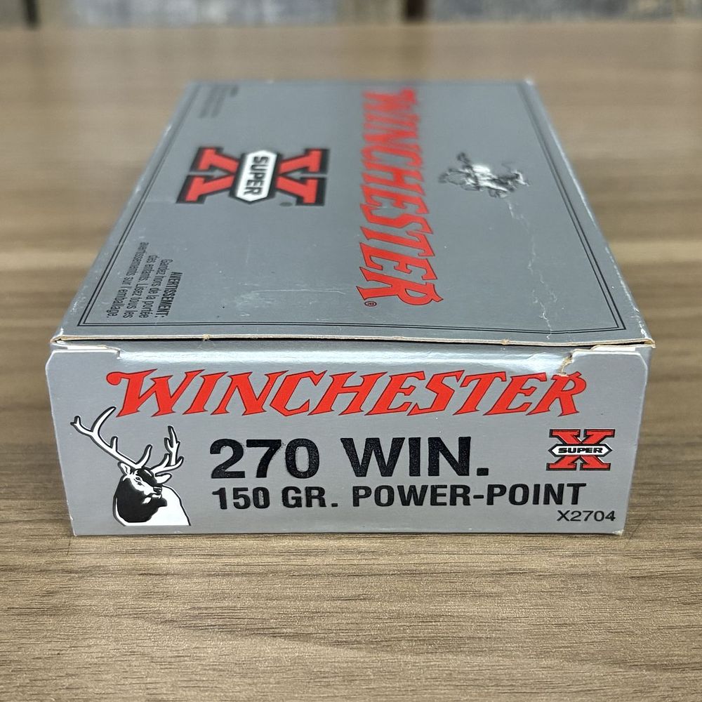 Lot 585: Winchester Super-X 270 Win. 150 Grain Power-Point Ammunition Box