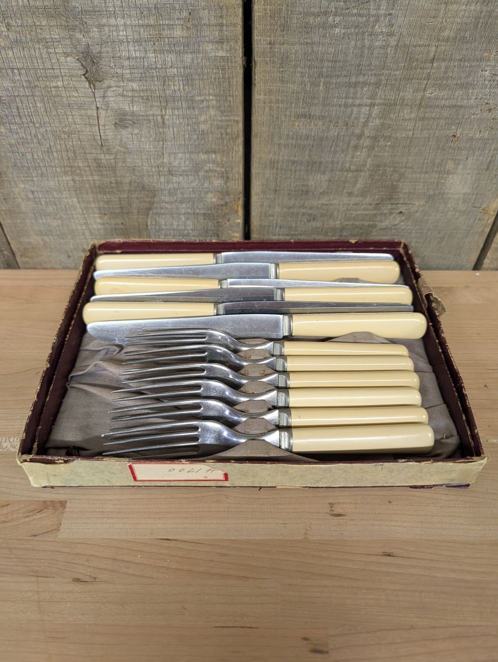 Lot 711: A Set of John Primble Stainless Steel Steak Knives and Forks