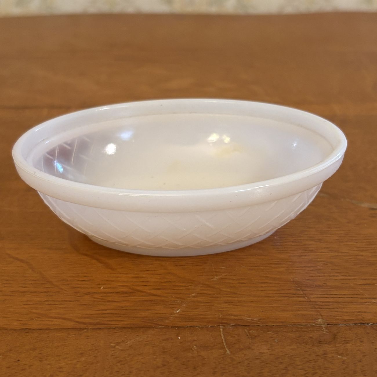 Small White Milk Glass Hen on Nest Covered Dish