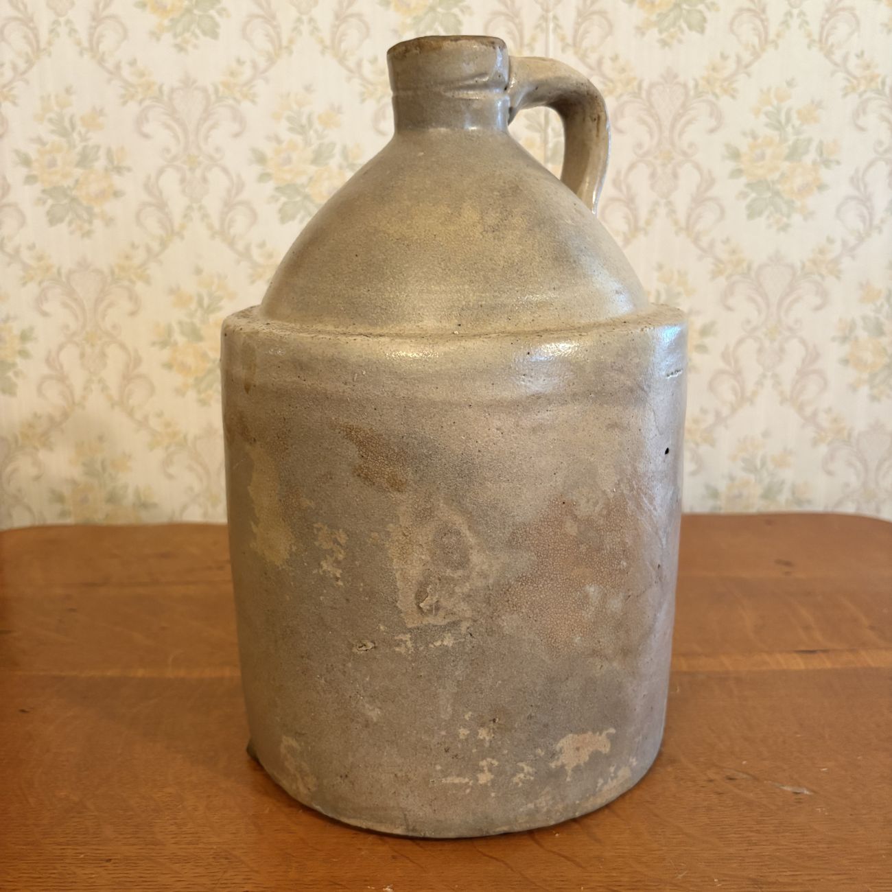 Antique American One Gallon Salt Glazed Stoneware Jug