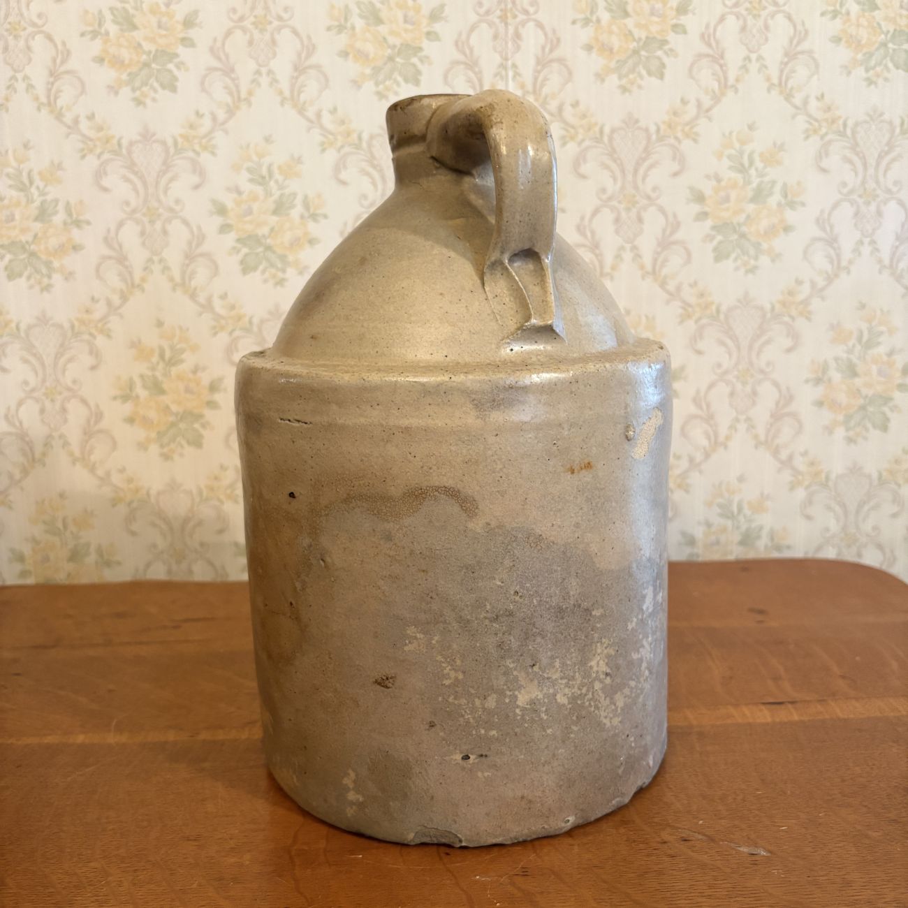 Antique American One Gallon Salt Glazed Stoneware Jug