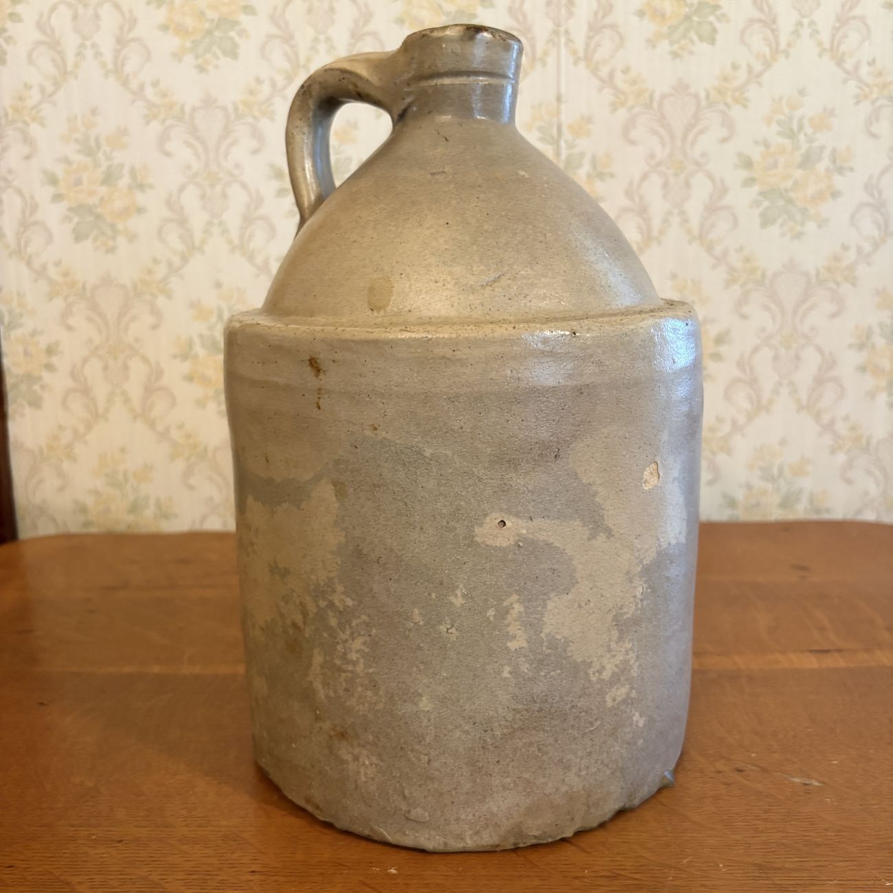 Antique American One Gallon Salt Glazed Stoneware Jug