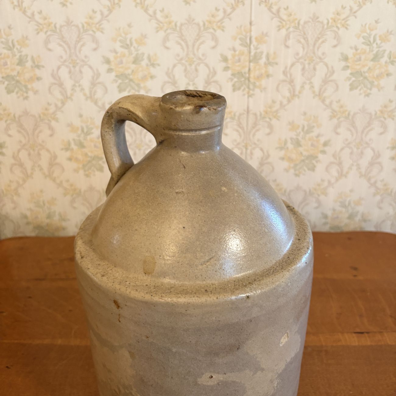 Antique American One Gallon Salt Glazed Stoneware Jug
