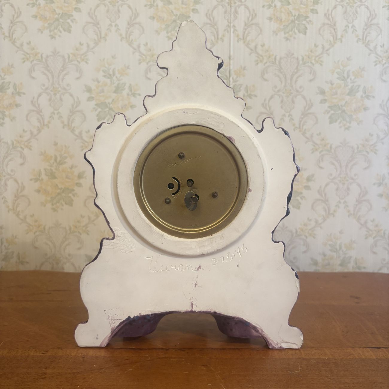 Narco West German Ceramic Mantel Clock
