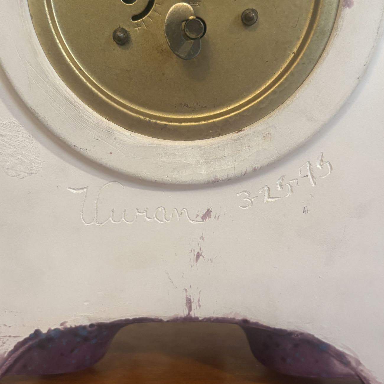 Narco West German Ceramic Mantel Clock