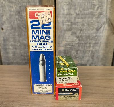 A Lot of 175 Rounds of CCI Remington and Federal Ammunition .22 Long Rifle. This lot consists of 