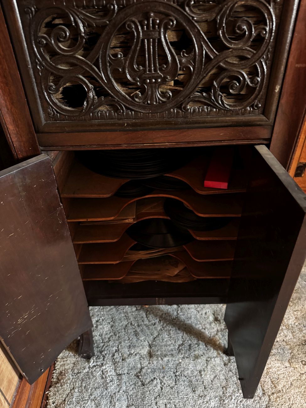 Bohon's Perfectone Wind-Up Floor Model Phonograph