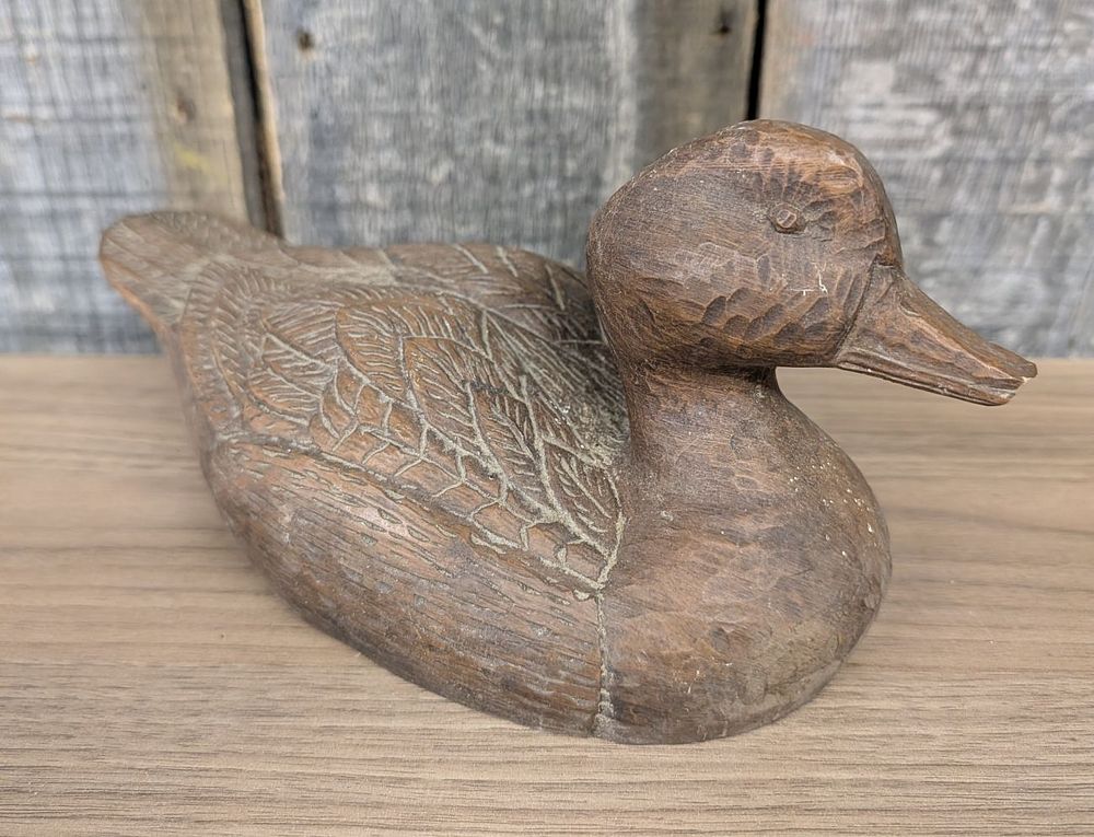 Lot 300: Hand Carved Wooden Mallard Hen Decoy