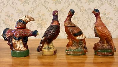 A Collection of Wild Turkey Austin Nichols Ceramic Miniature Whiskey Decanters. A collection of 
