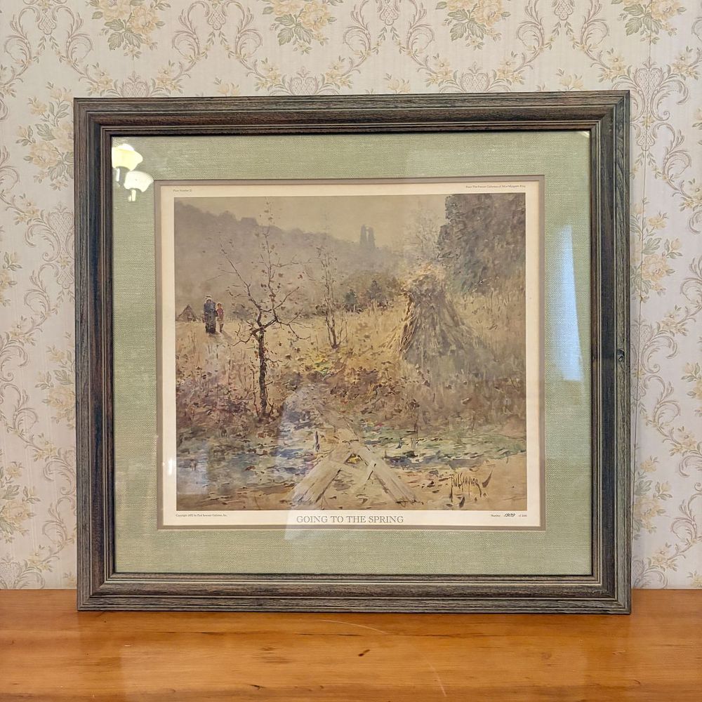 Lot 343: Paul Sawyier Going to the Spring Limited Edition Offset Lithograph