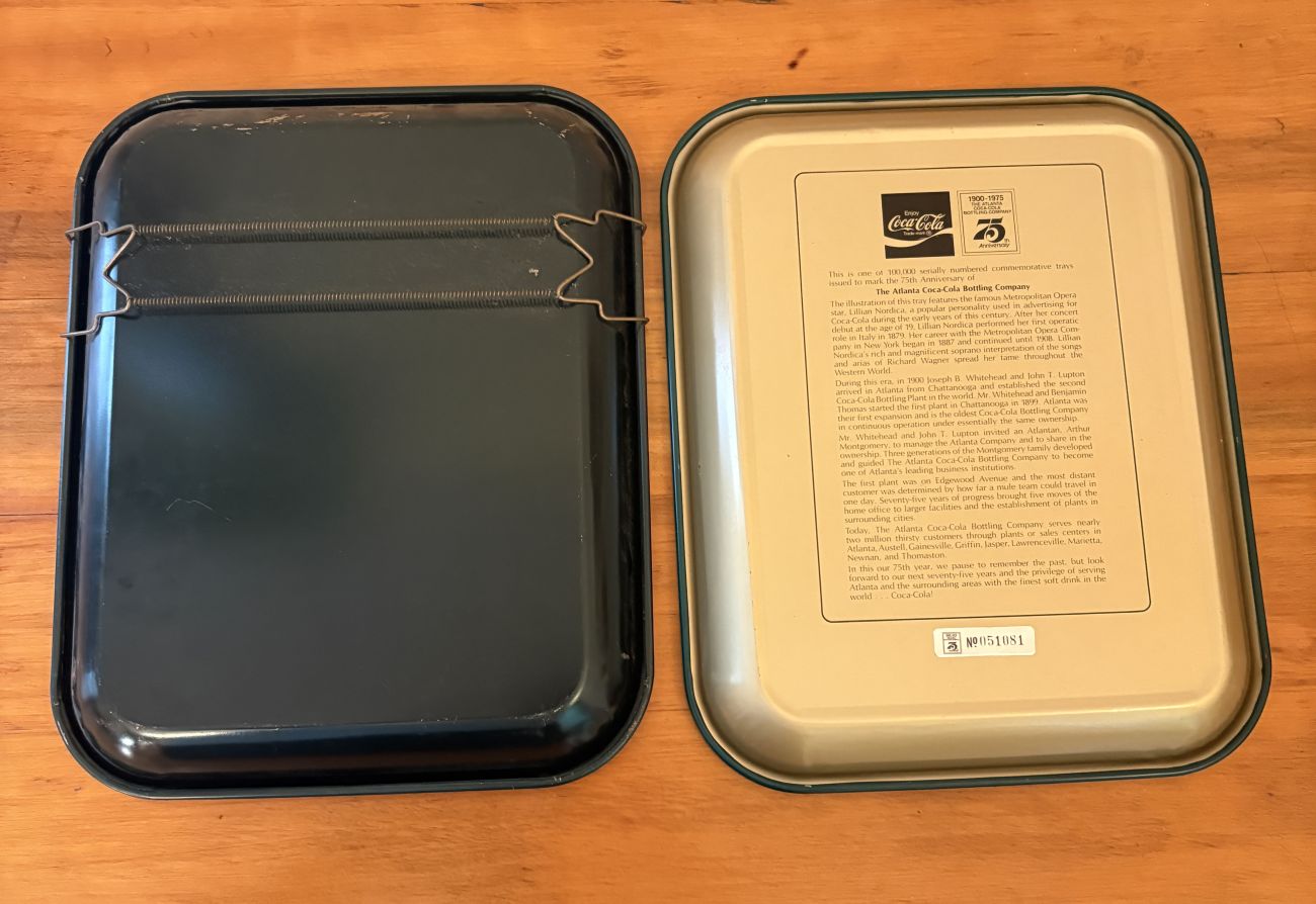 Two Coca-Cola Lithographed Metal Serving Trays