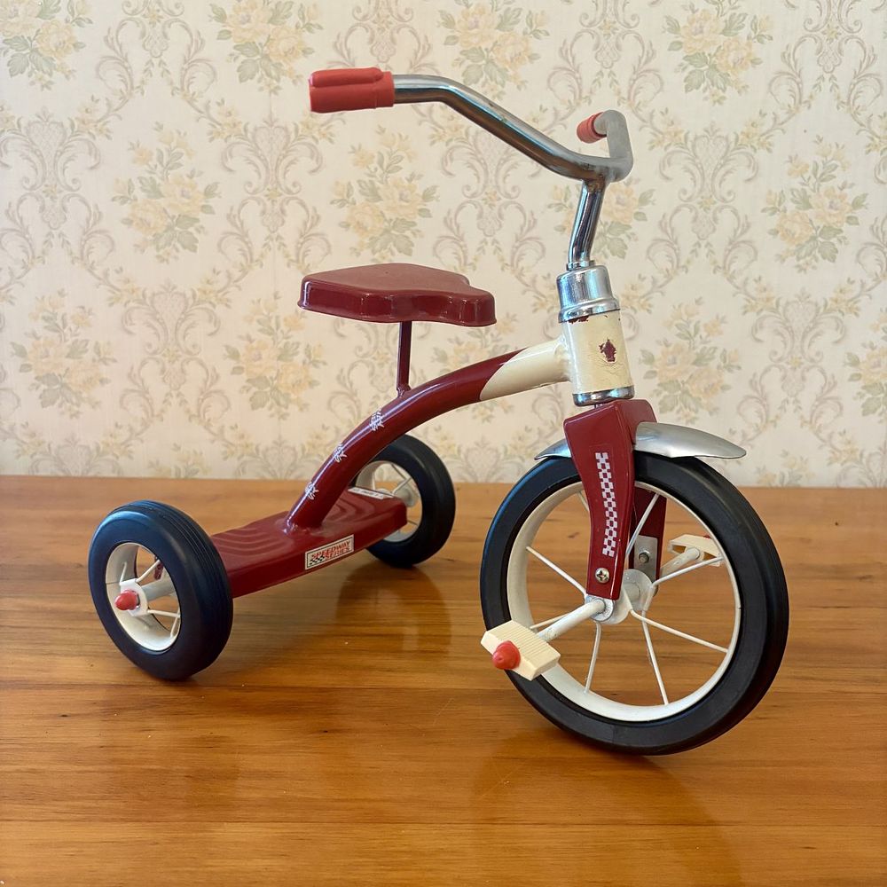 Lot 409: Speedway Series Miniature Red Metal Tricycle