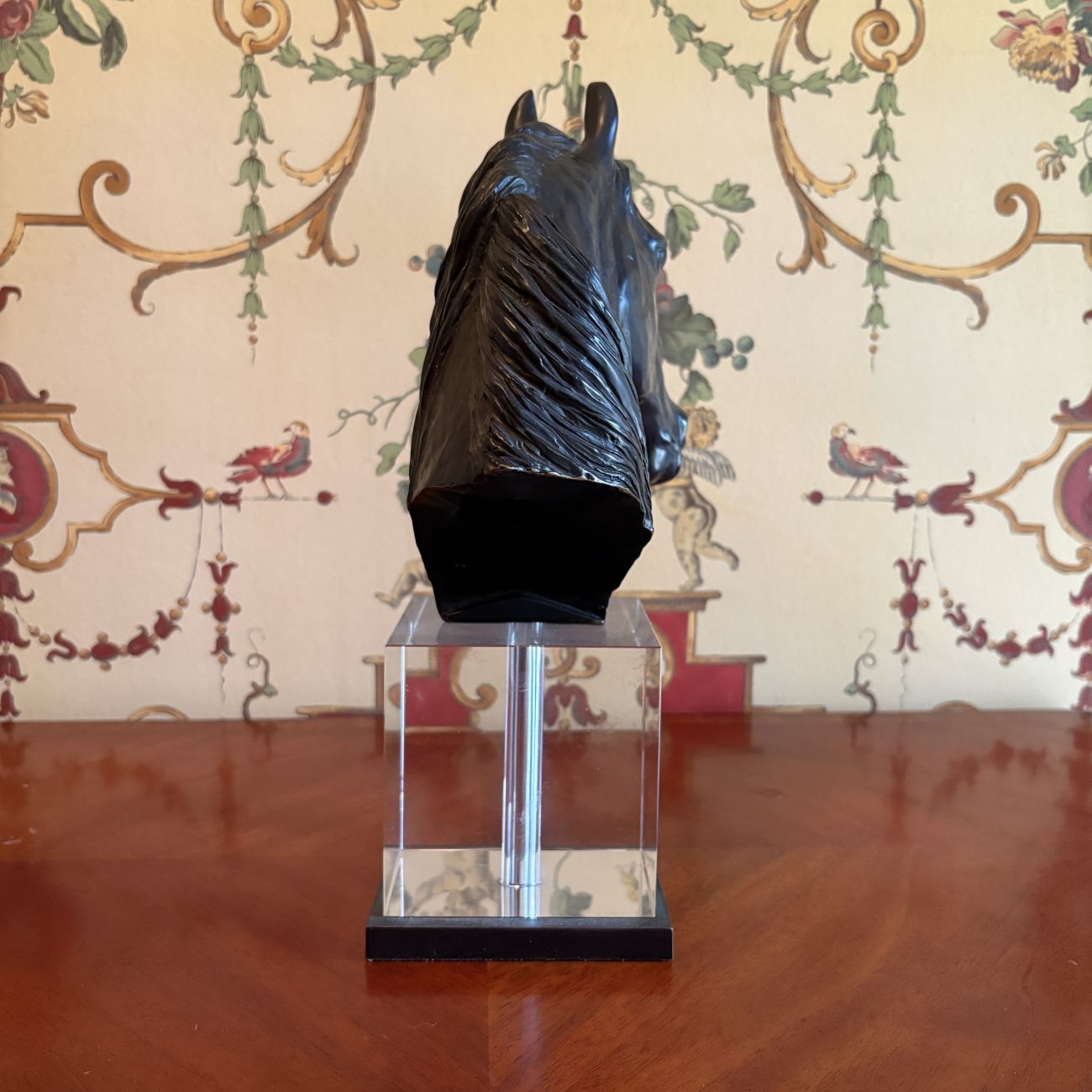 Equine Bust Bronze Sculpture on Acrylic Base