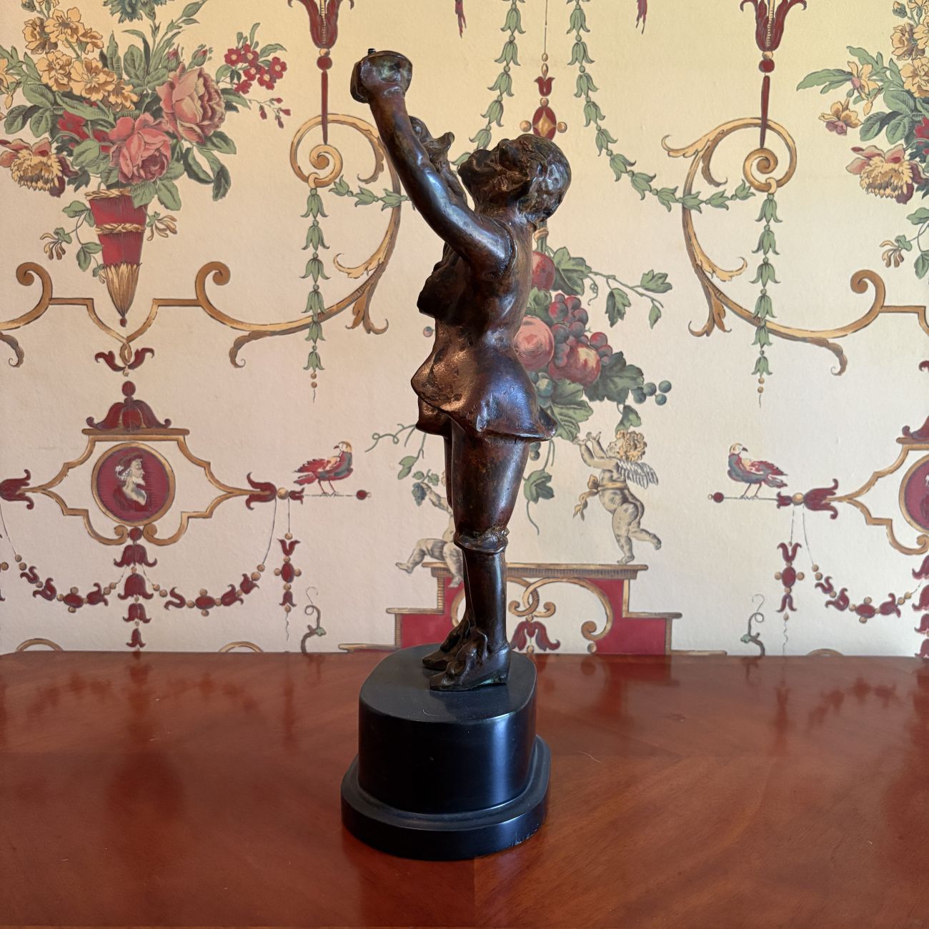 Singerie Style Cast Metal Monkey Candelabra Base