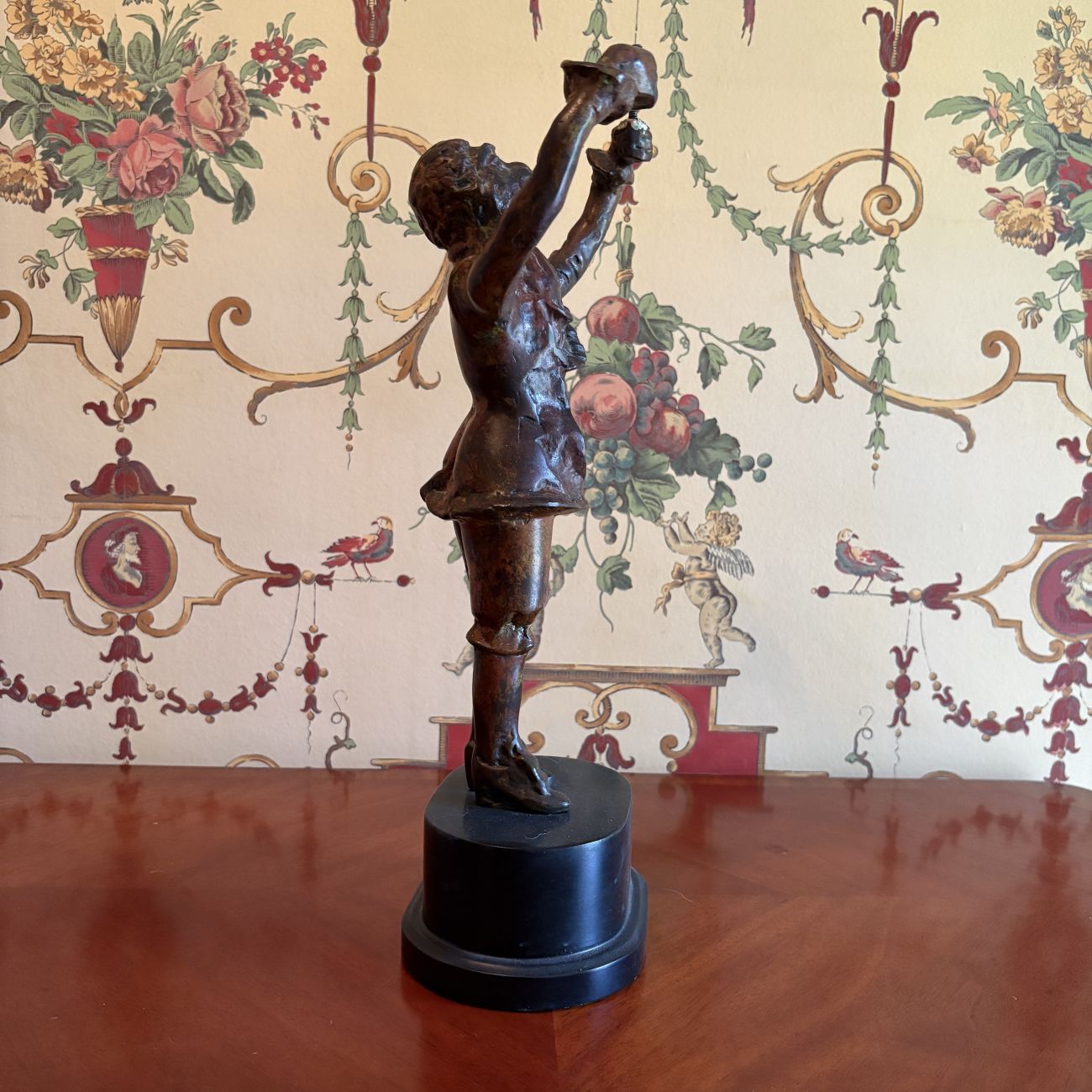 Singerie Style Cast Metal Monkey Candelabra Base