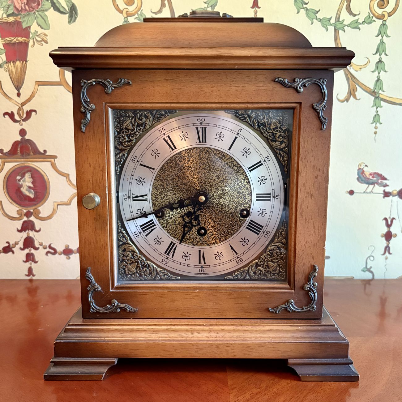 Urgos German Triple Chime Mechanical Bracket Mantel Clock