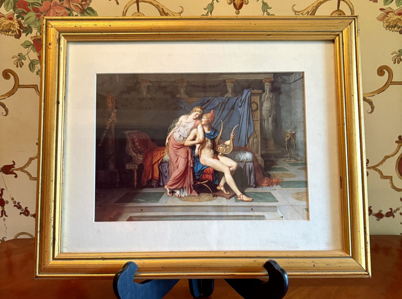 Framed Color Print After Jacques-Louis David The Love of Paris and Helen