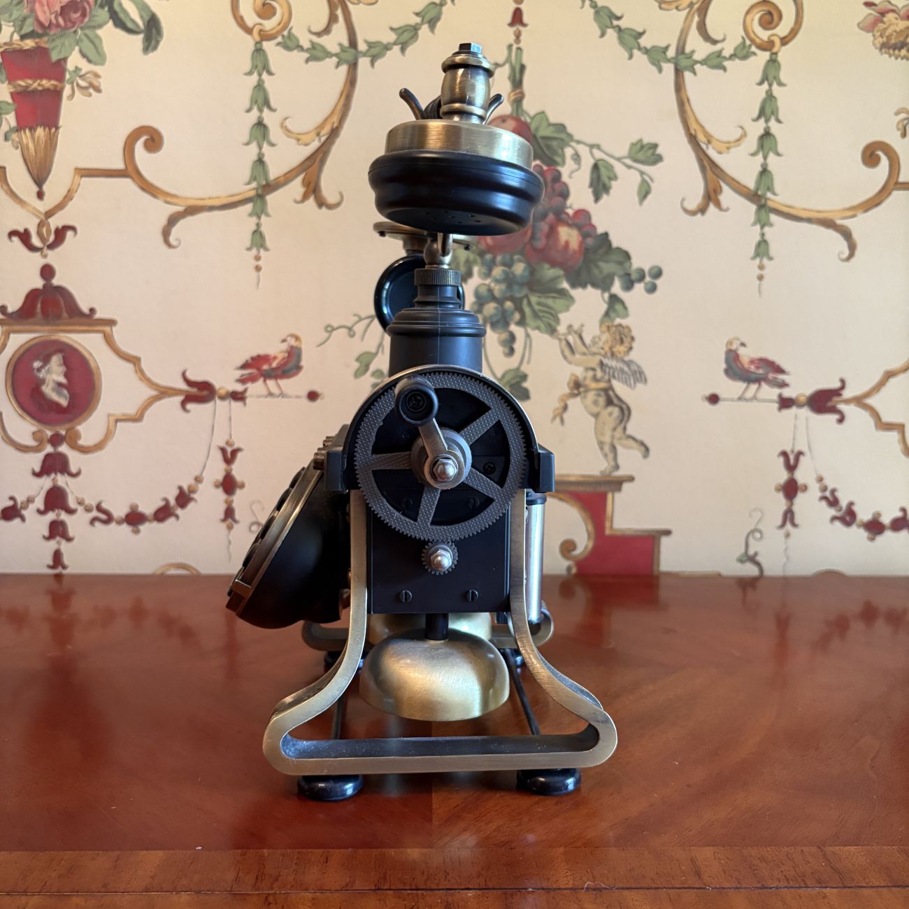 Reproduction Skeletal Eiffel Tower Style Push Button Telephone