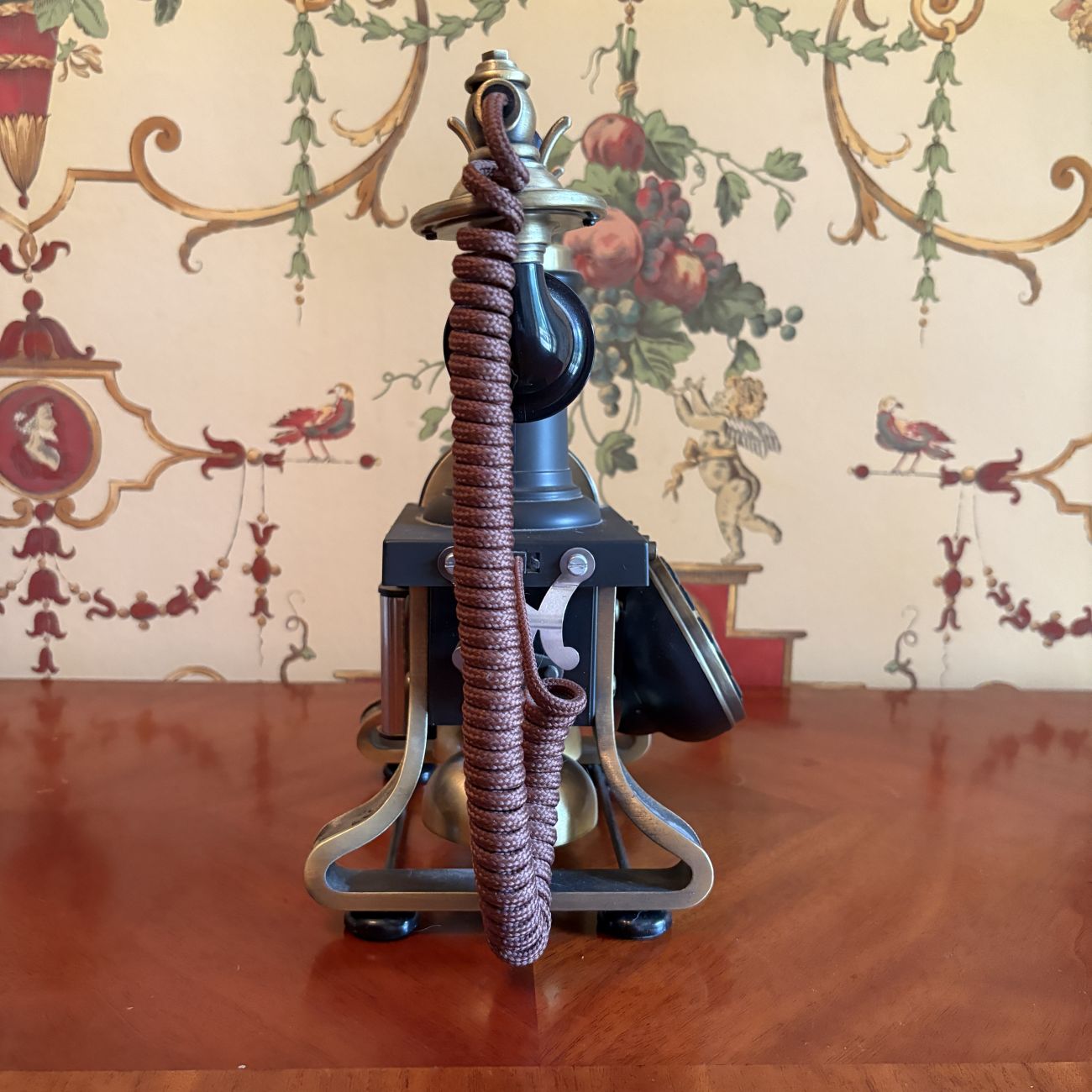 Reproduction Skeletal Eiffel Tower Style Push Button Telephone