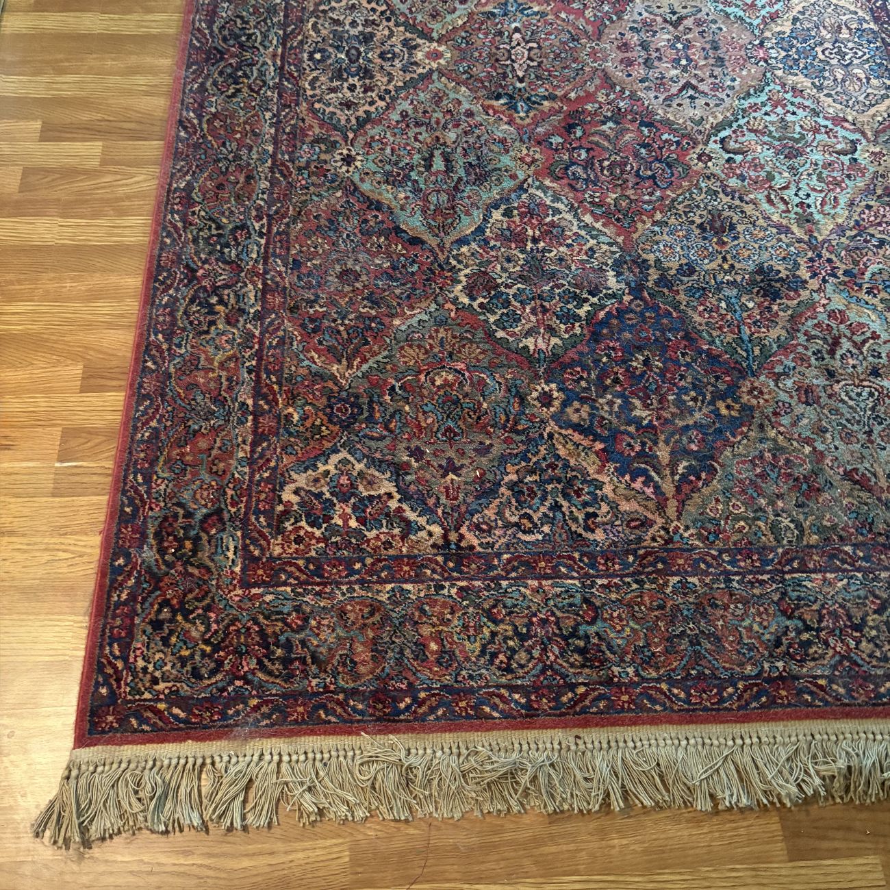 Karastan Multicolor Panel Kirman Wool Area Rug Design 717