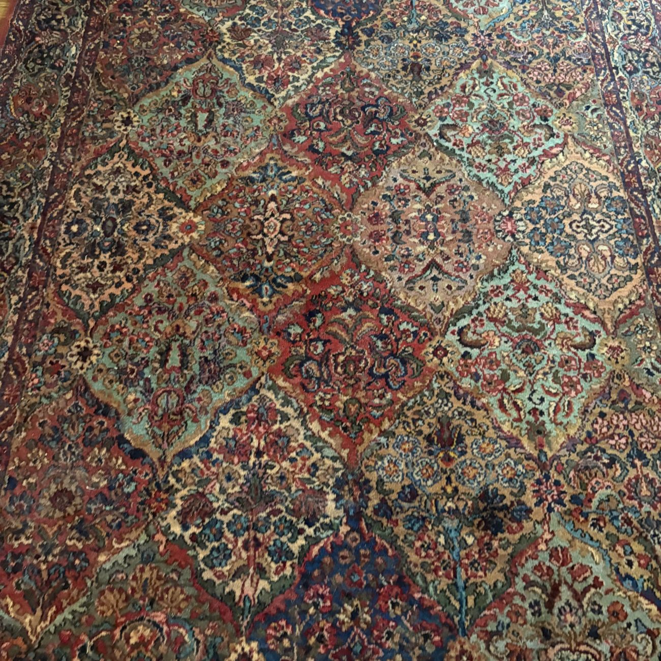 Karastan Multicolor Panel Kirman Wool Area Rug Design 717
