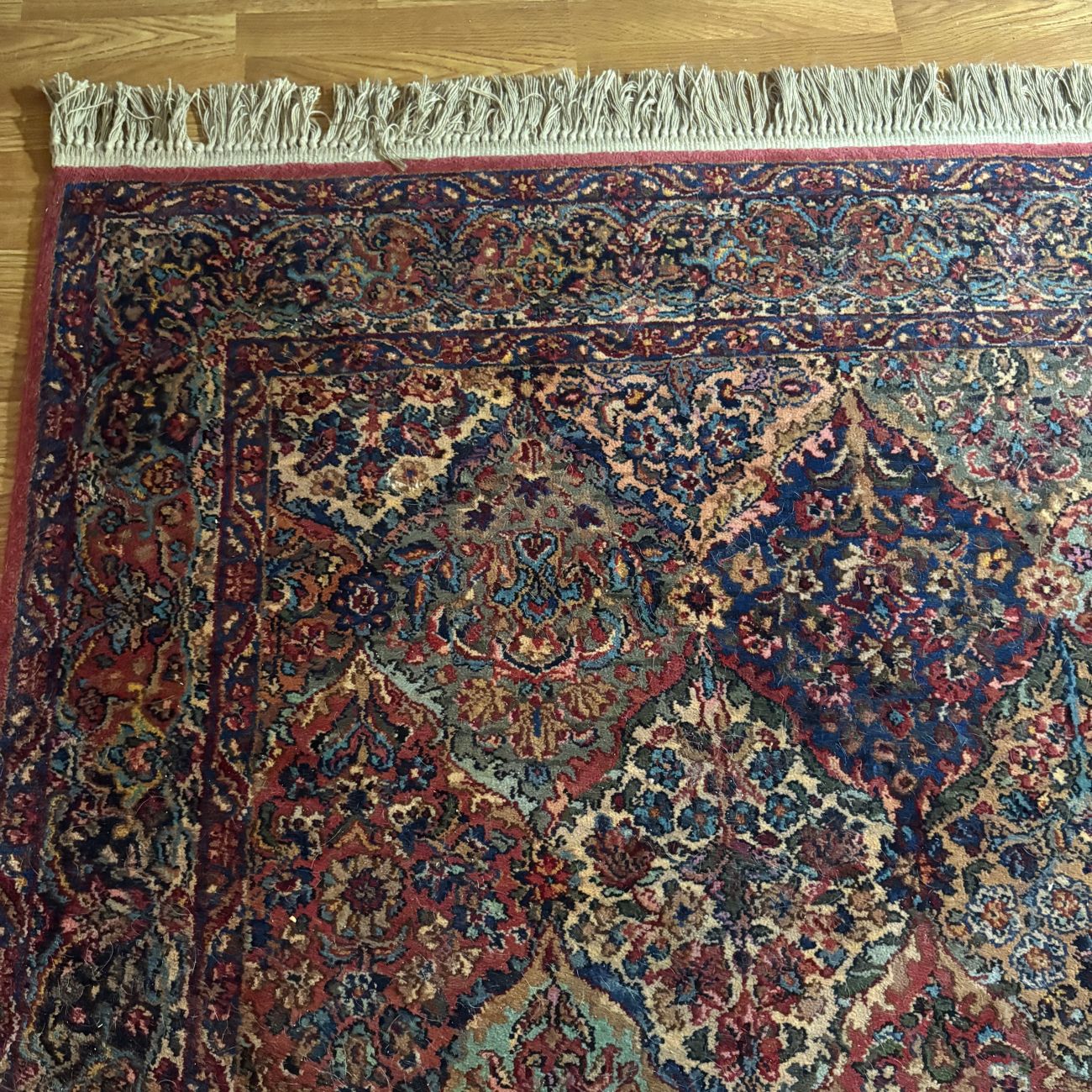 Karastan Multicolor Panel Kirman Wool Area Rug Design 717