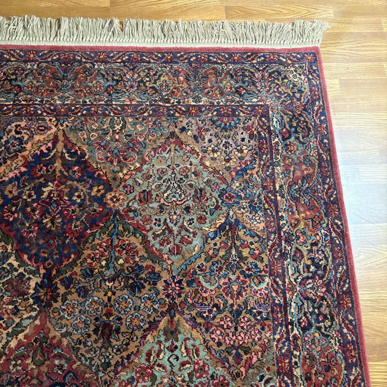 Karastan Multicolor Panel Kirman Wool Area Rug Design 717