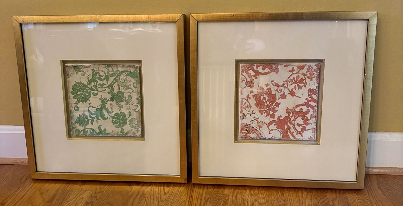A Pair of John-Richard Framed Decorative Shadowbox Prints