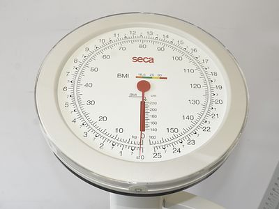SECA SCALE WITH BMI APPROACH NEVER USED. Mechanical column scale with BMI displayThe SECA 755 