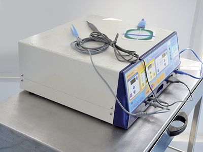 LAMIDEY NOURY Type CF Scalpel. The SEAL device is an electrosurgical generator of HF currents 