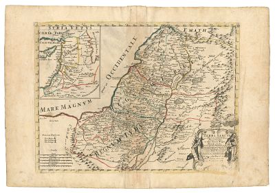 Paolo Petrini, Guillaume Sanson - Naples, 1717. - "Terra Sancta siue Promissionis, olim Palestina 